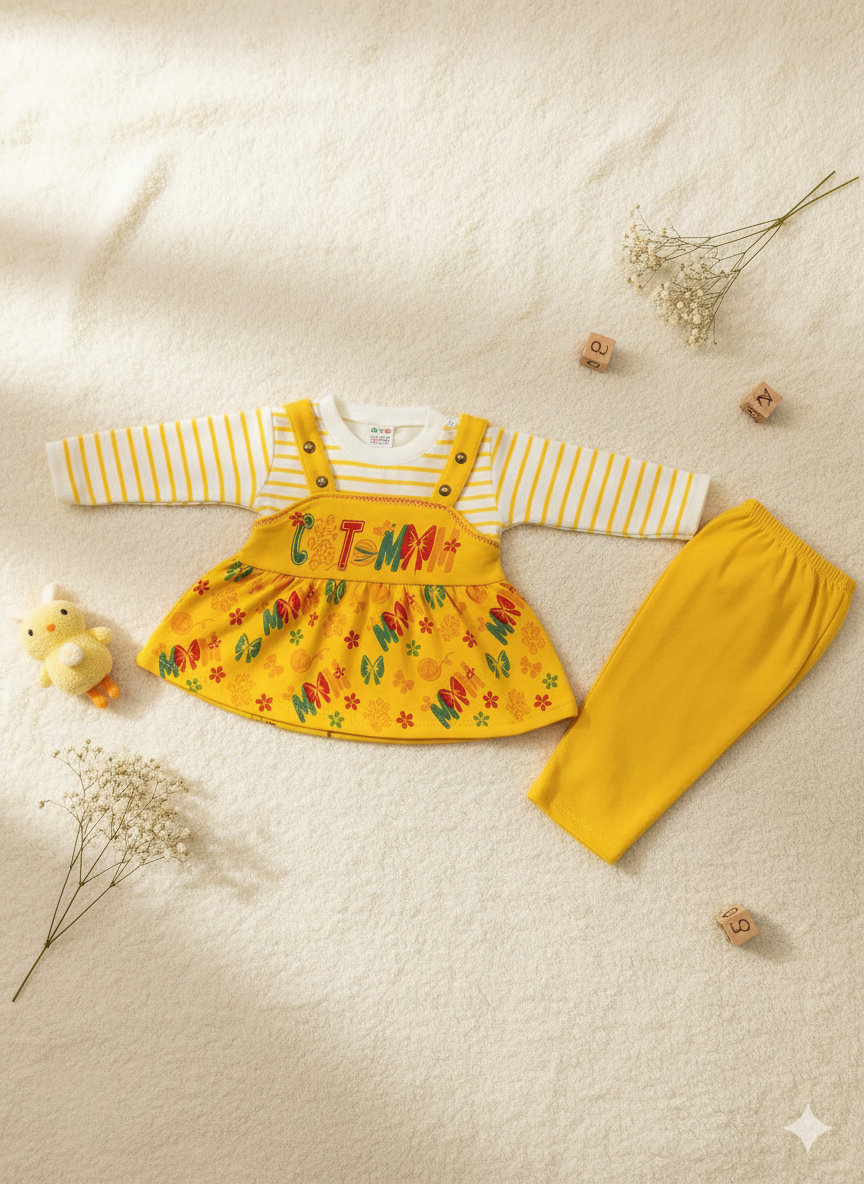 Aqua Blossom Baby Girl Outfit