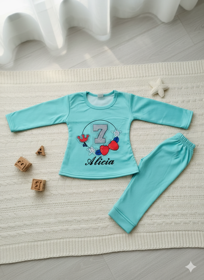 Alicia Royal Glitter Suit